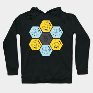 Cute Colorful Bee Hive for Kids A-6 Hoodie